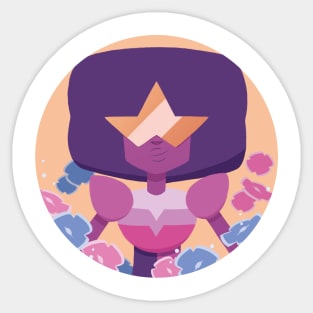 Pastel Garnet portrait Sticker